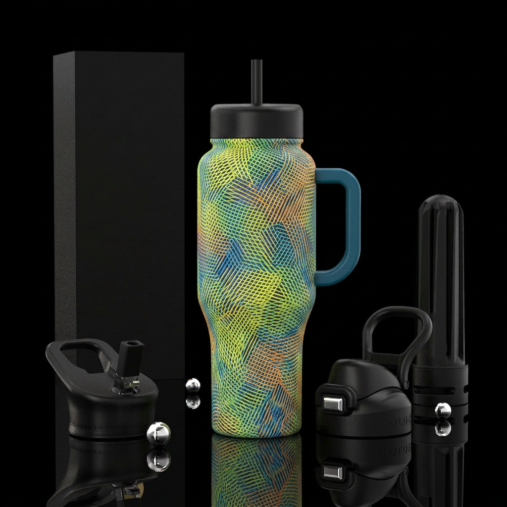 Lines water bottle design