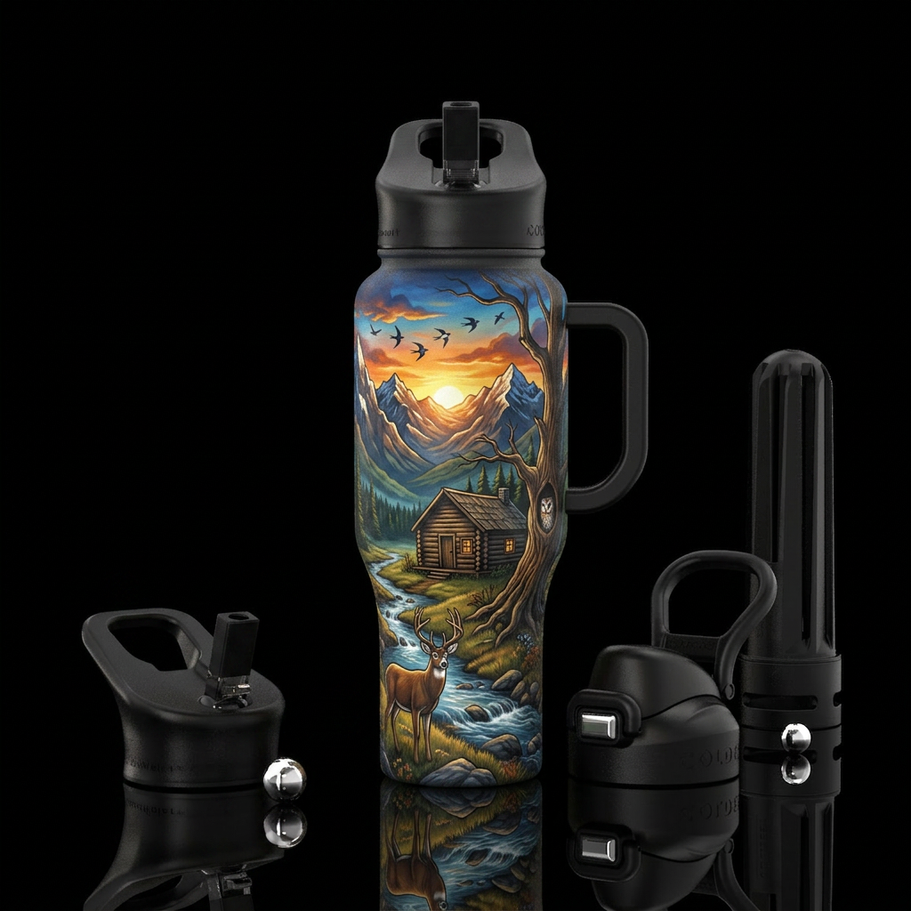Alaskan range water bottle design