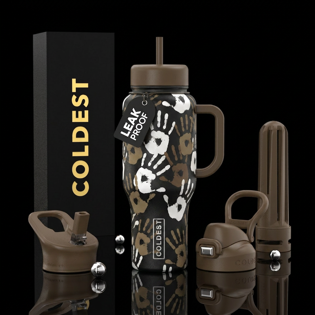 Hands water bottle design
