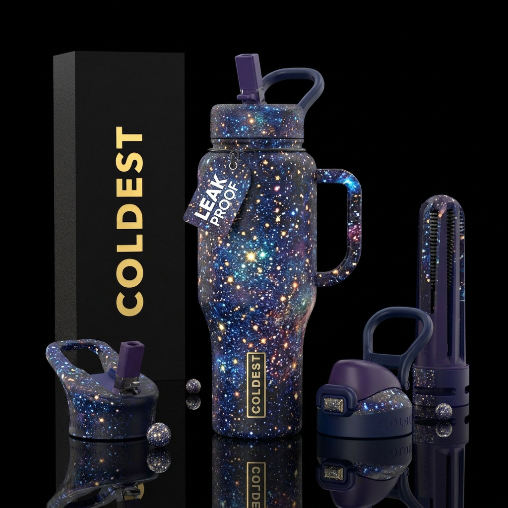 Stars water bottle design