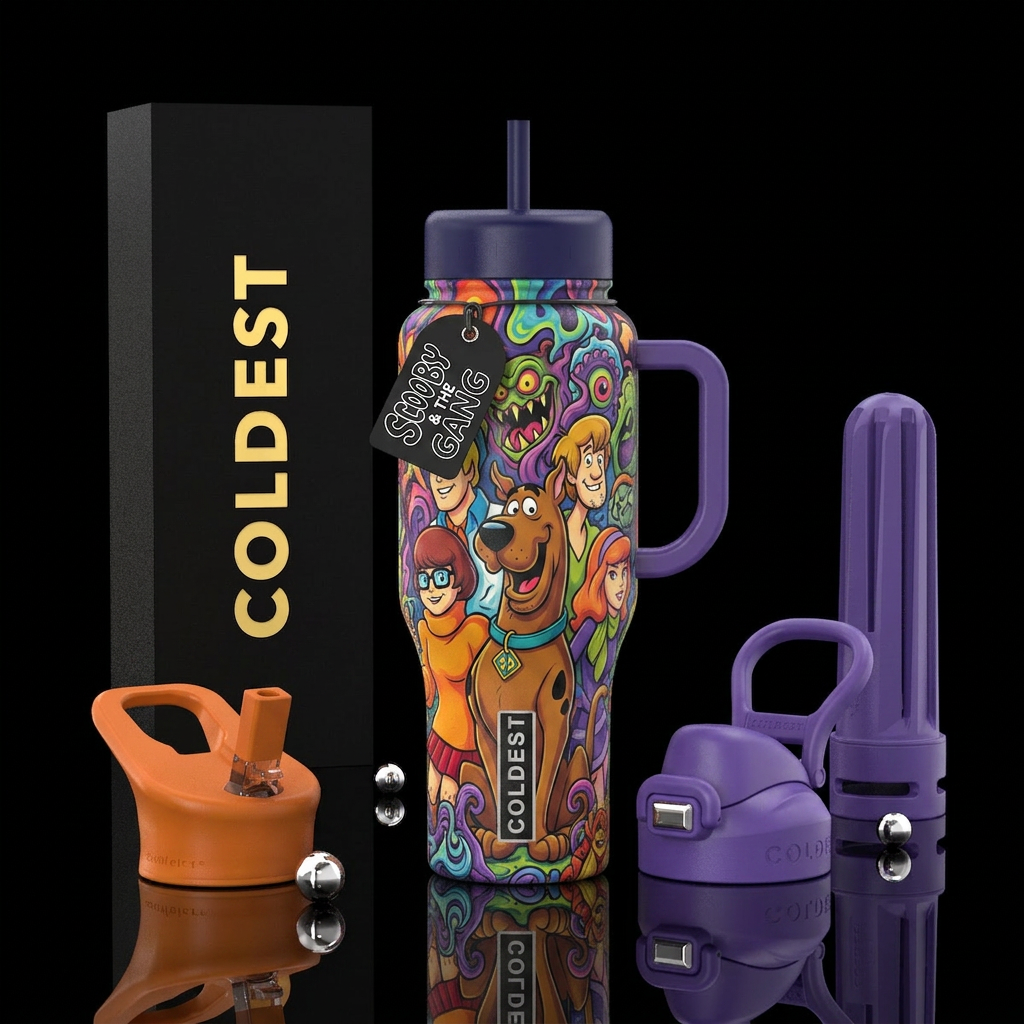 Scooby doobie doo water bottle design