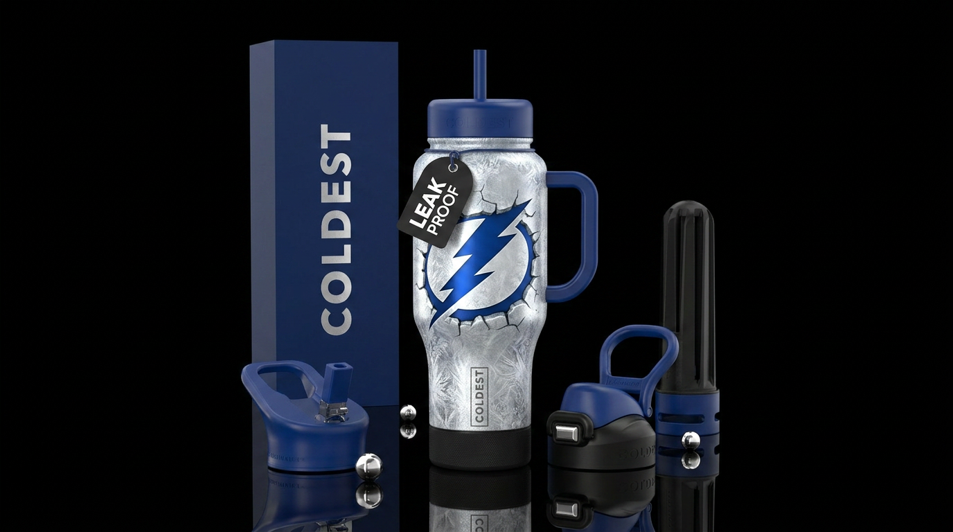 I would like a Tampa bay lightning cup using Tampa... water bottle design