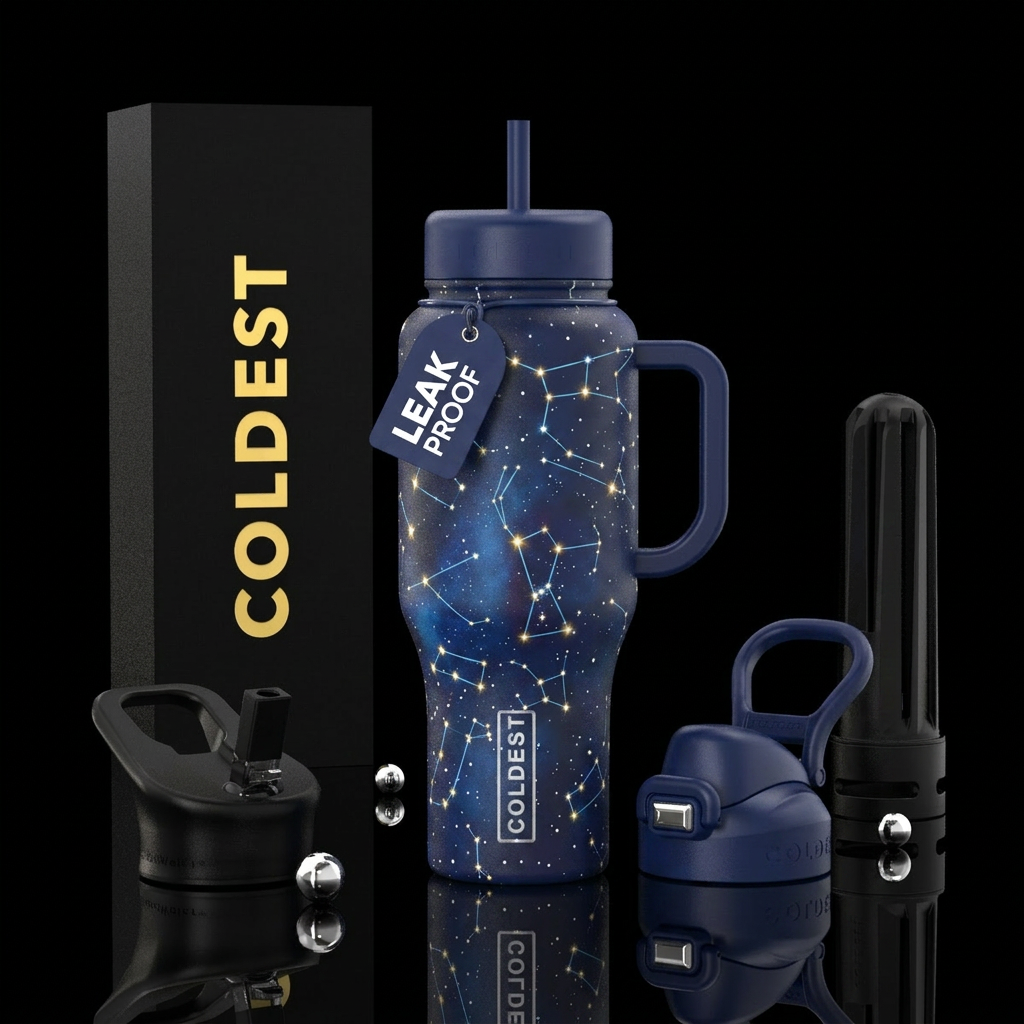 I’d like a bottle with the major constellations sh... water bottle design