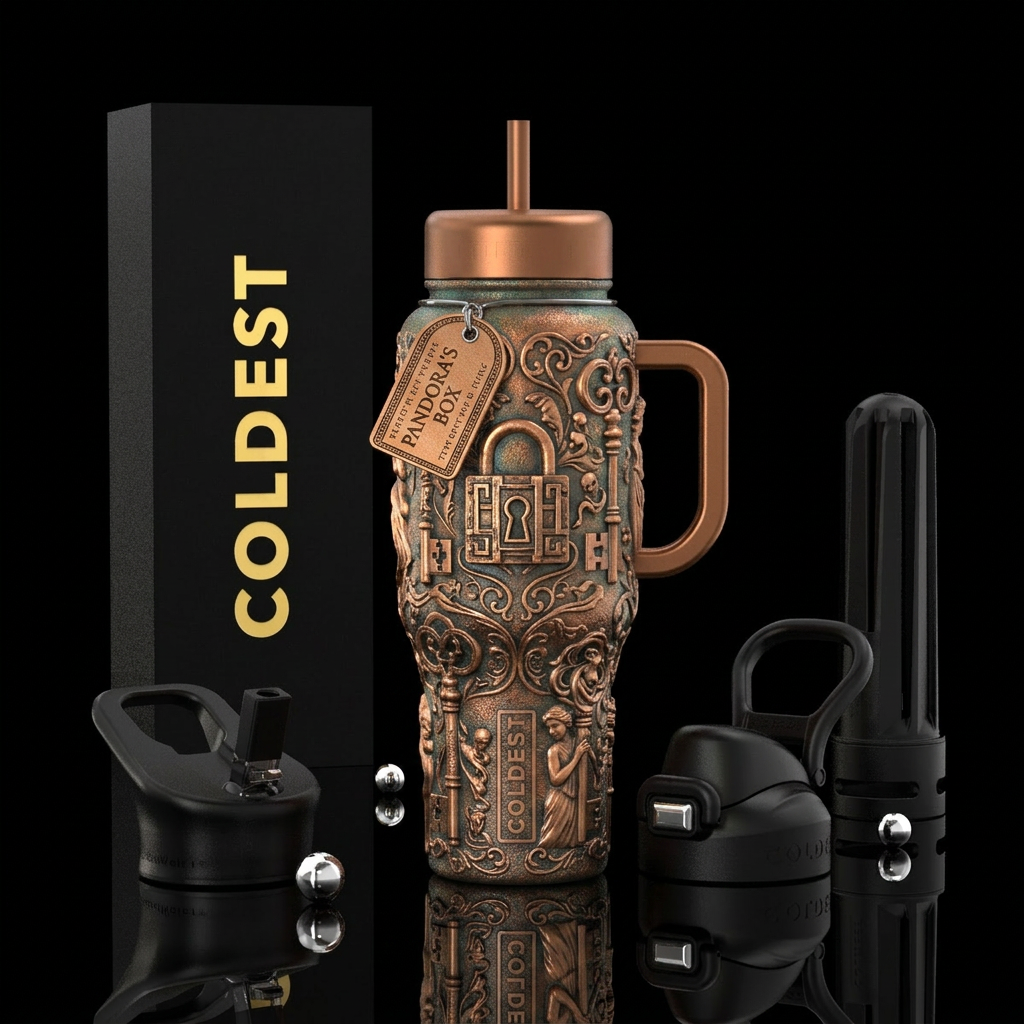 Pandora’s box water bottle design