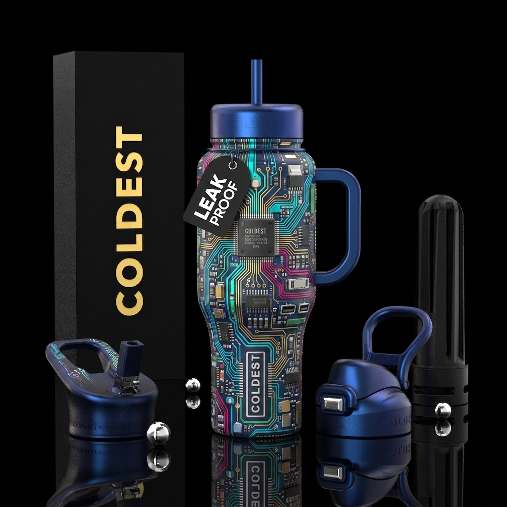 Motherboard water bottle design