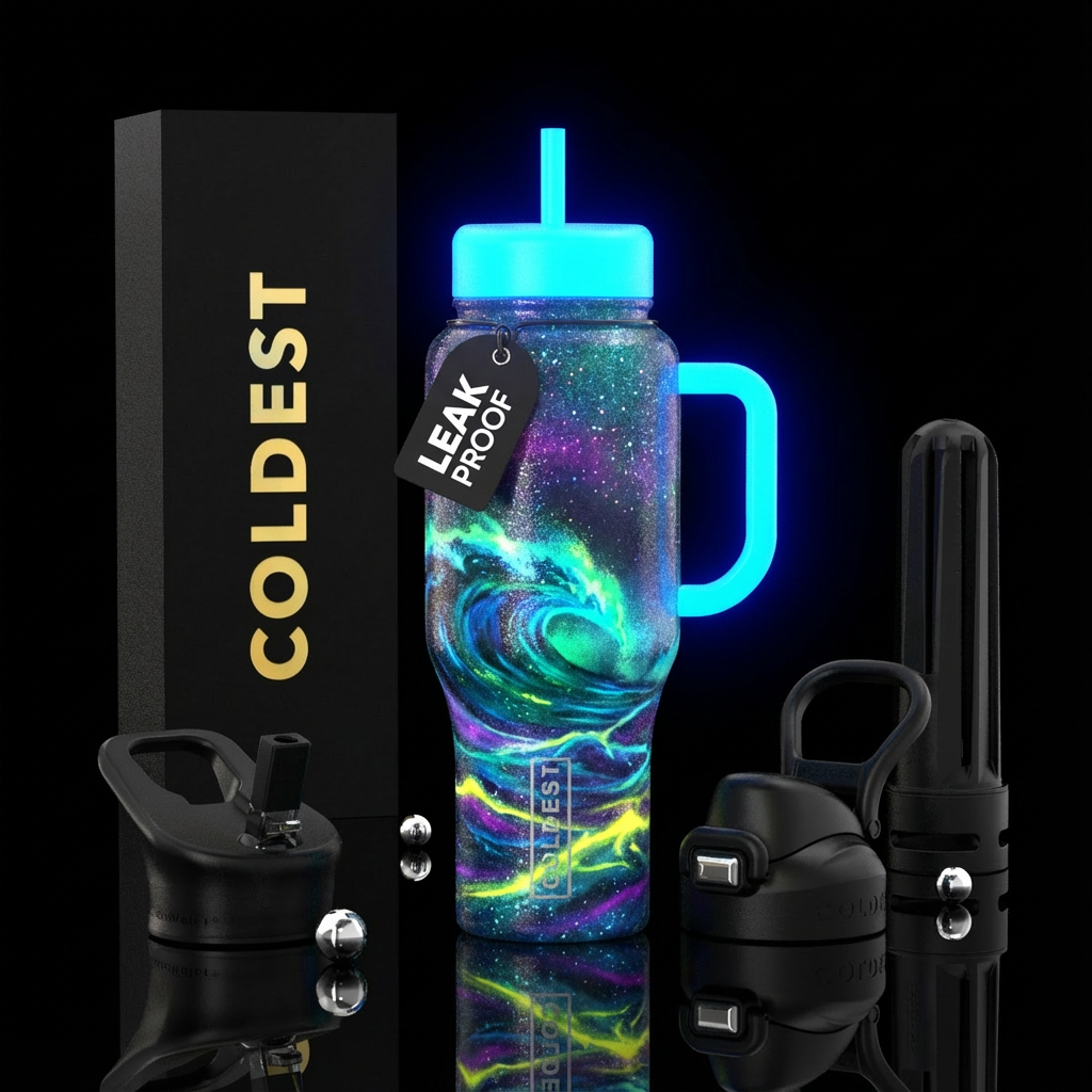 Glowie Ocean water bottle design