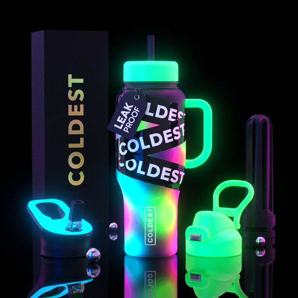 Glowie Coldest water bottle design