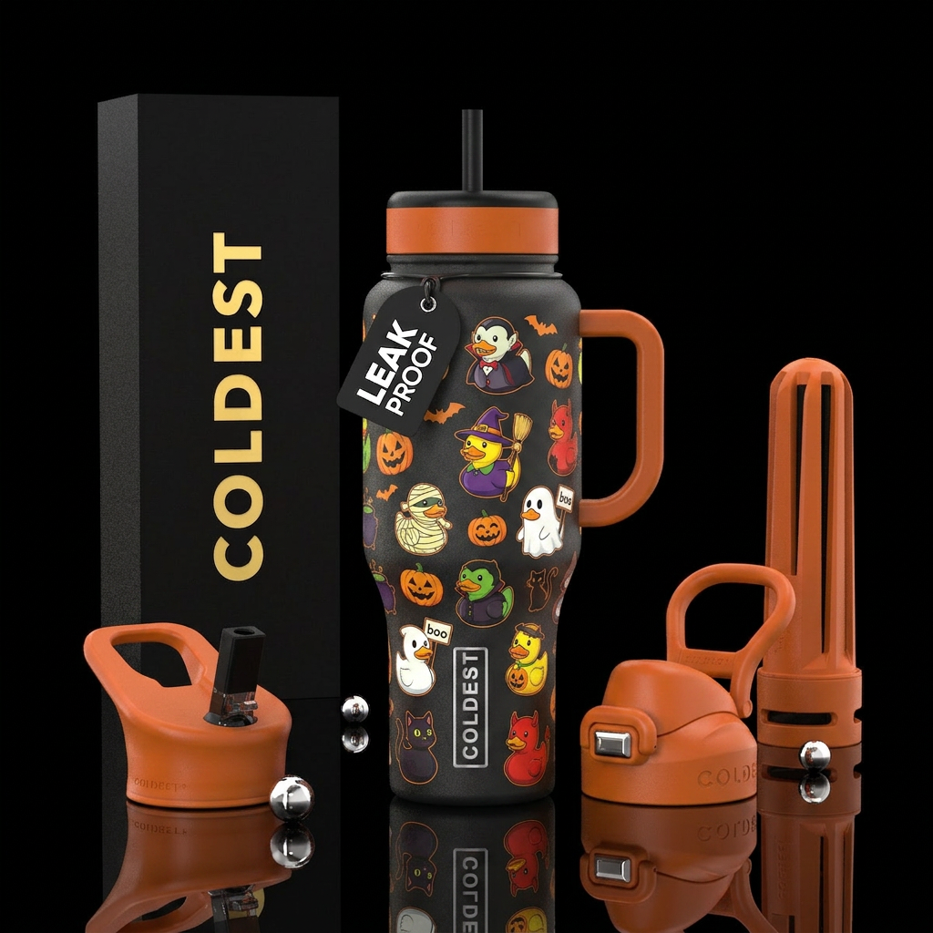 Spooky Ducks water bottle design