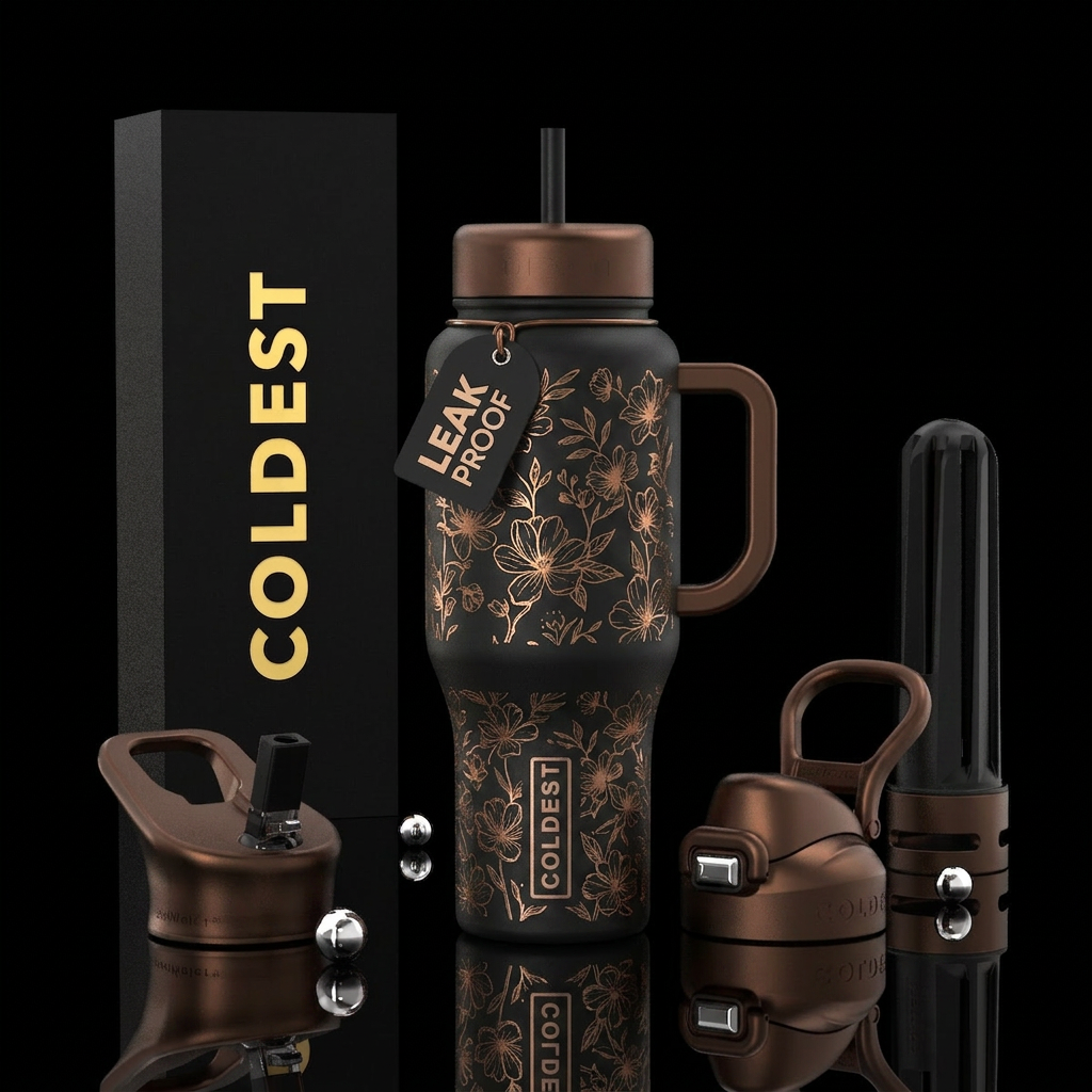Neutral Beauty water bottle design