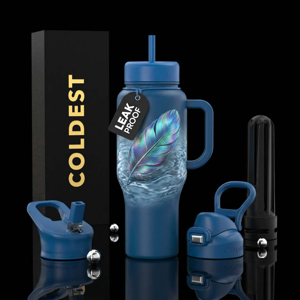 Light As A Feather water bottle design
