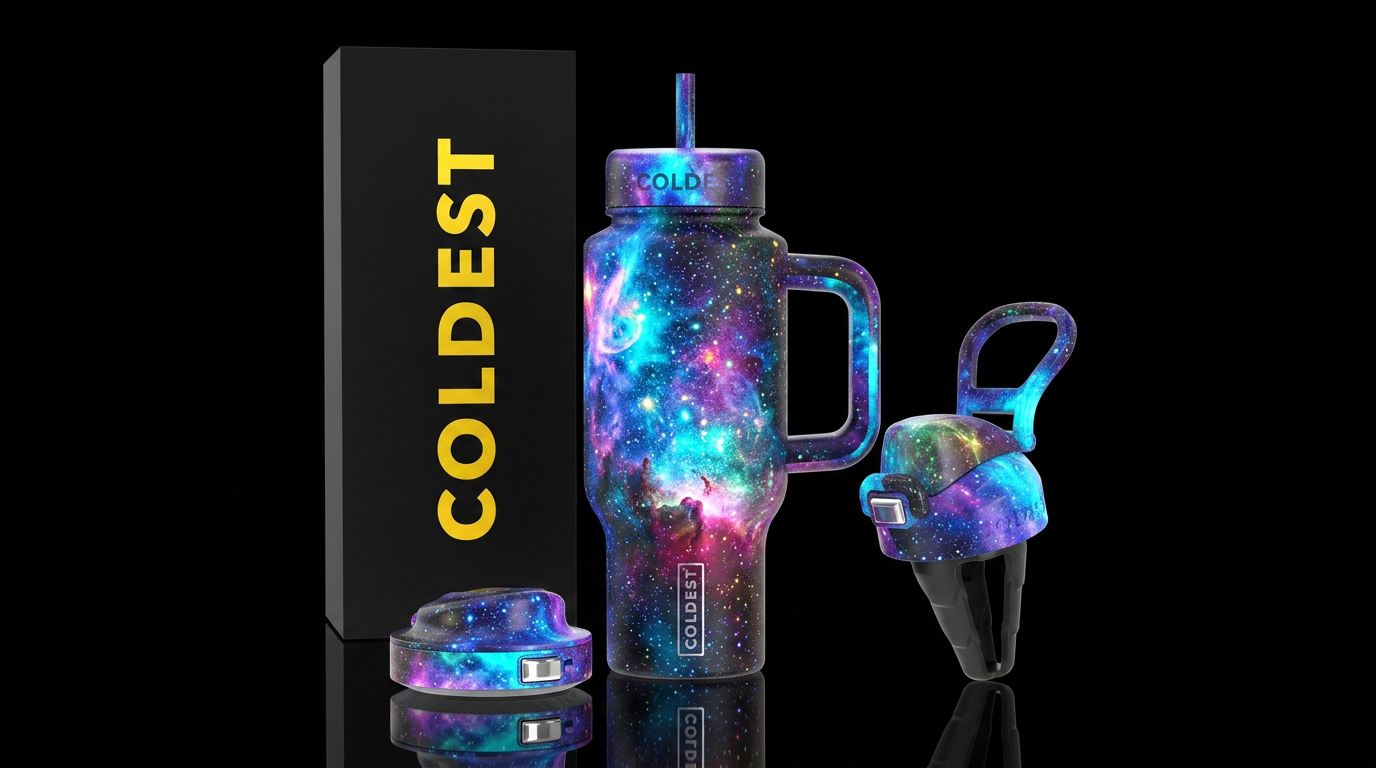 Out of this world glowie water bottle design