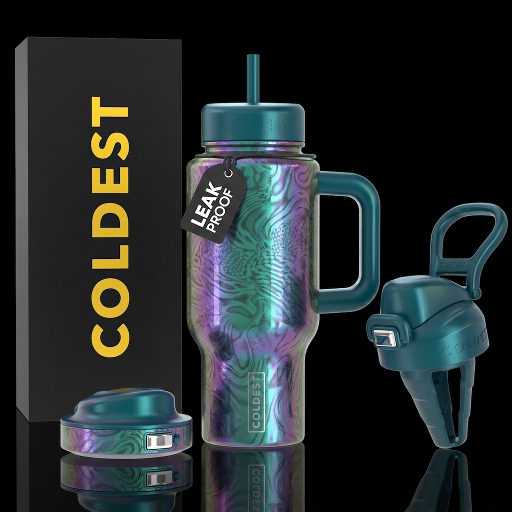 Chameleon,mezmering,duochrome water bottle design