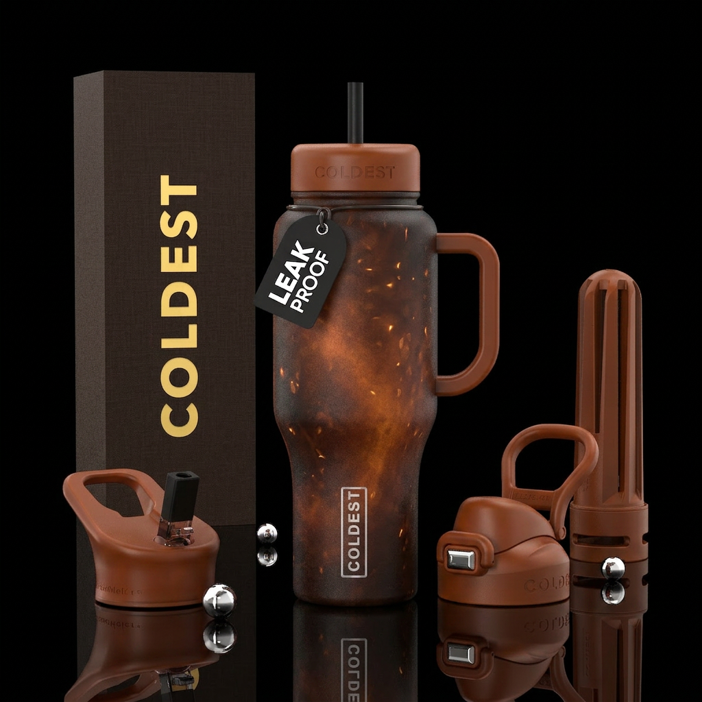 vibrant, umber, modern, artistic, inbued, enchante... water bottle design