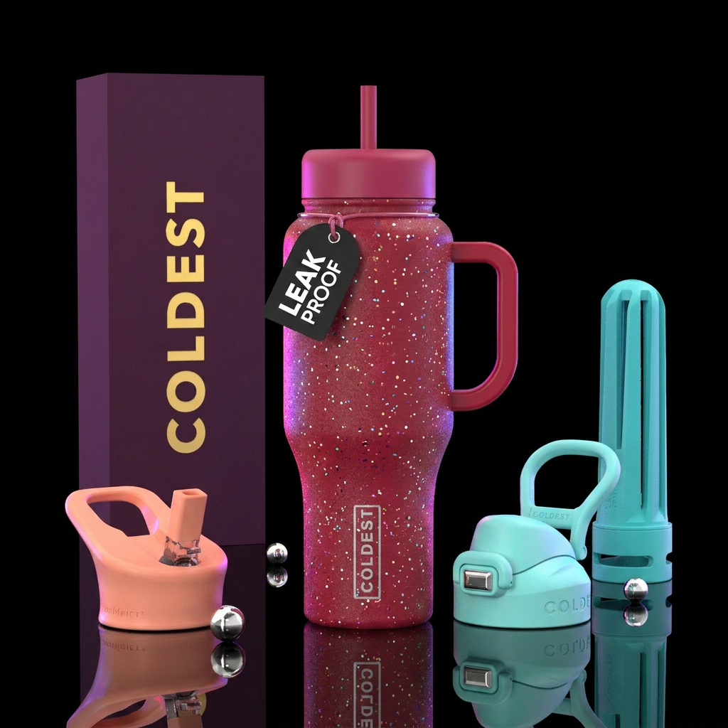 For the love of candy,shiny,sparkly,glowie, vibran... water bottle design