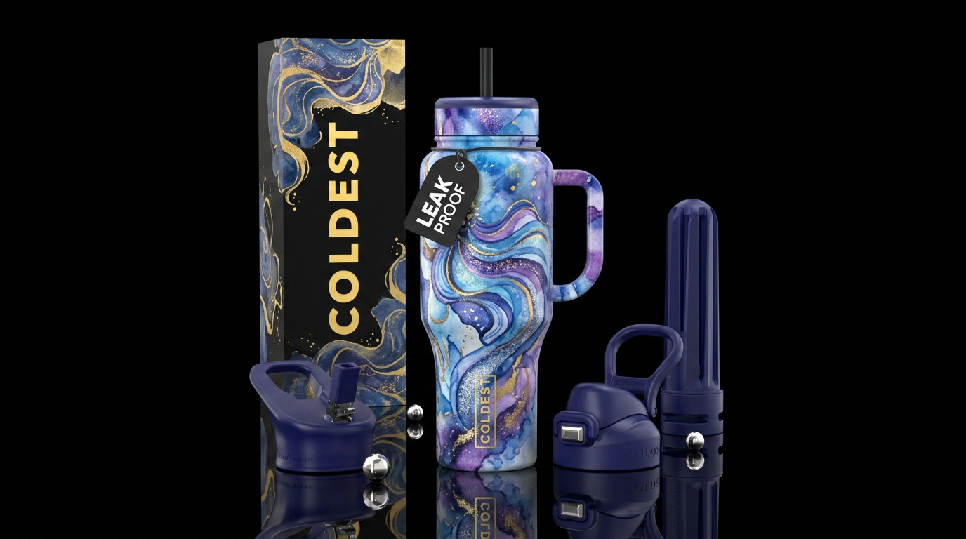 Enchanted princess Luna, beautiul, vibrant, sparkl... water bottle design