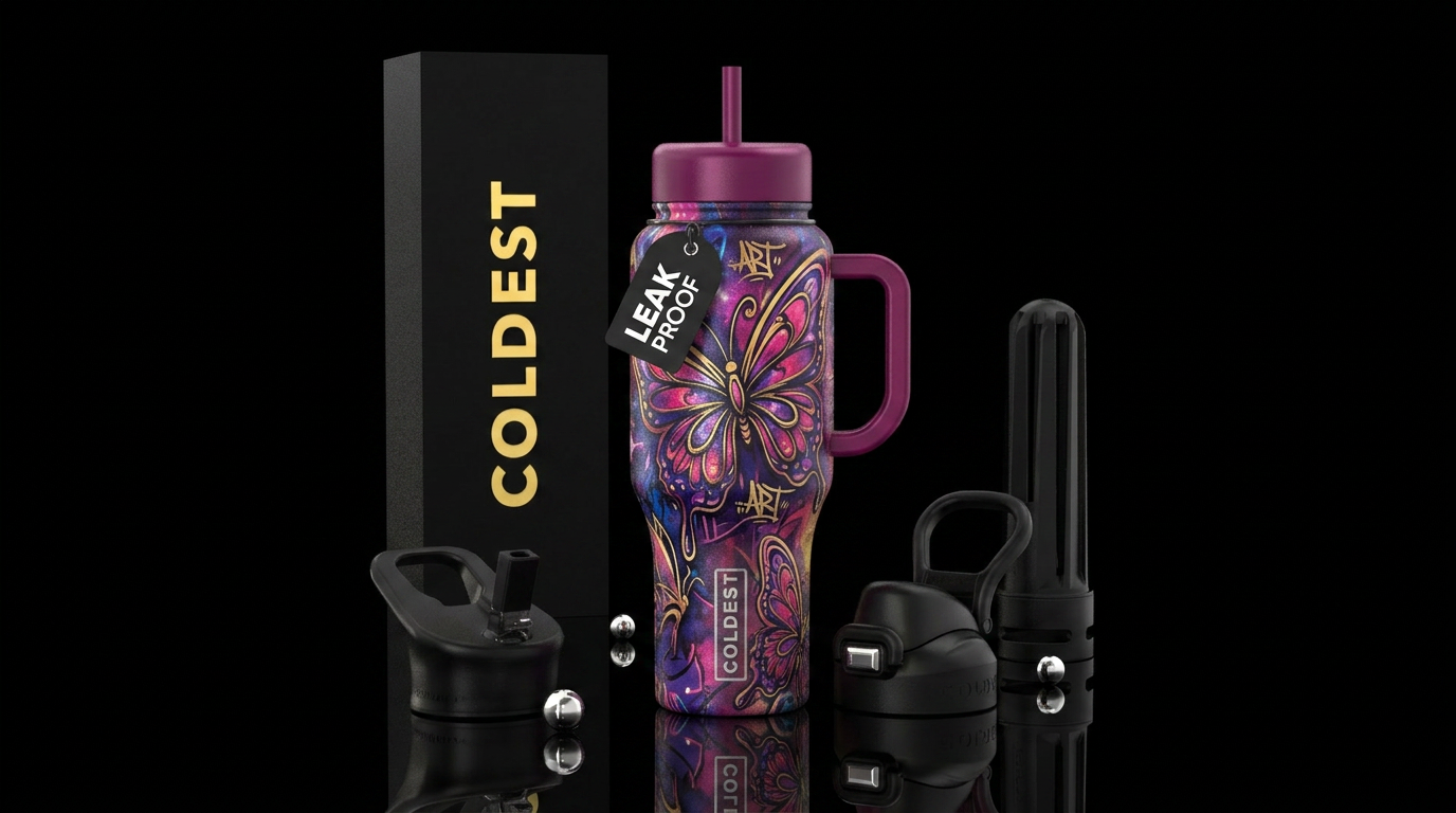 butterfly, graffiti, vibrant, beautiul, fantasy, l... water bottle design