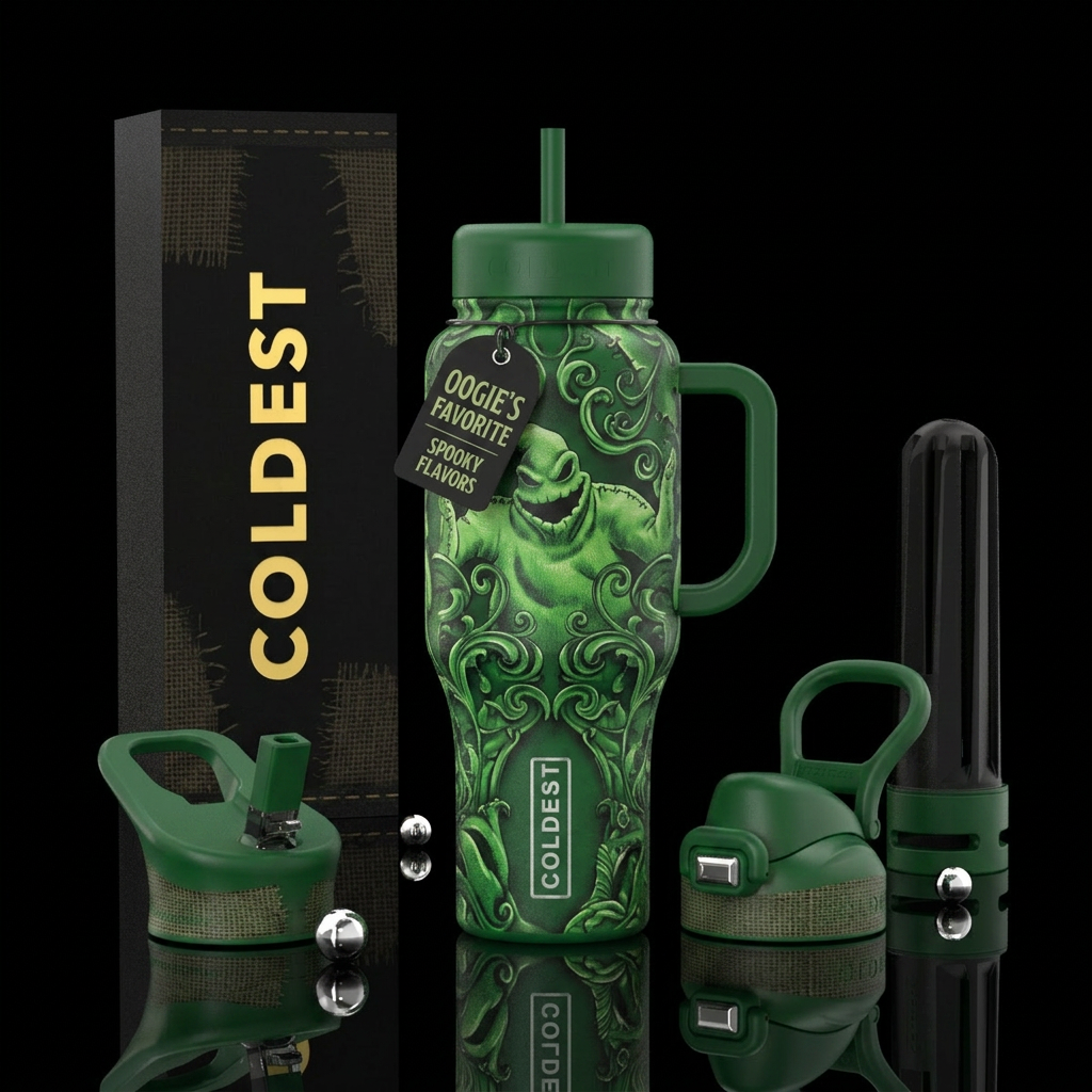 Nightmare Before Christmas Oogie Boogie inspired, ... water bottle design