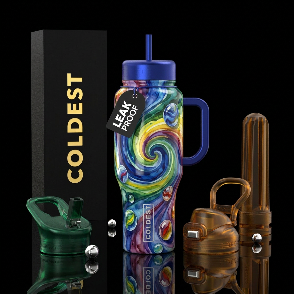 I Lost my marbles inspired no words, funny, vibran... water bottle design