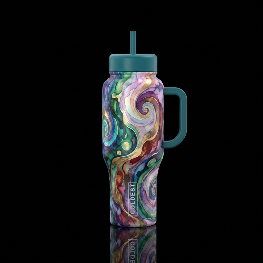 I Lost my marbles inspired no words, funny, vibran... water bottle design