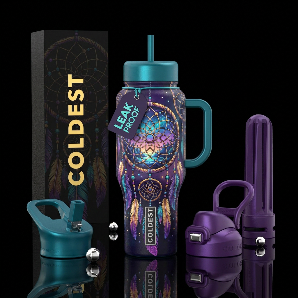 Dream catchers dream, fantasy, magical, beautiul, ... water bottle design