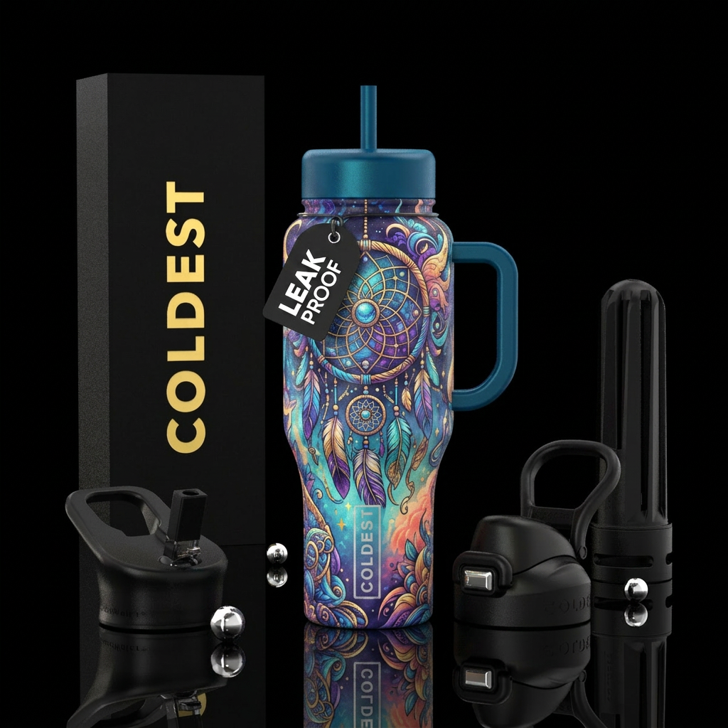 Dream catchers dream, fantasy, magical, beautiul, ... water bottle design