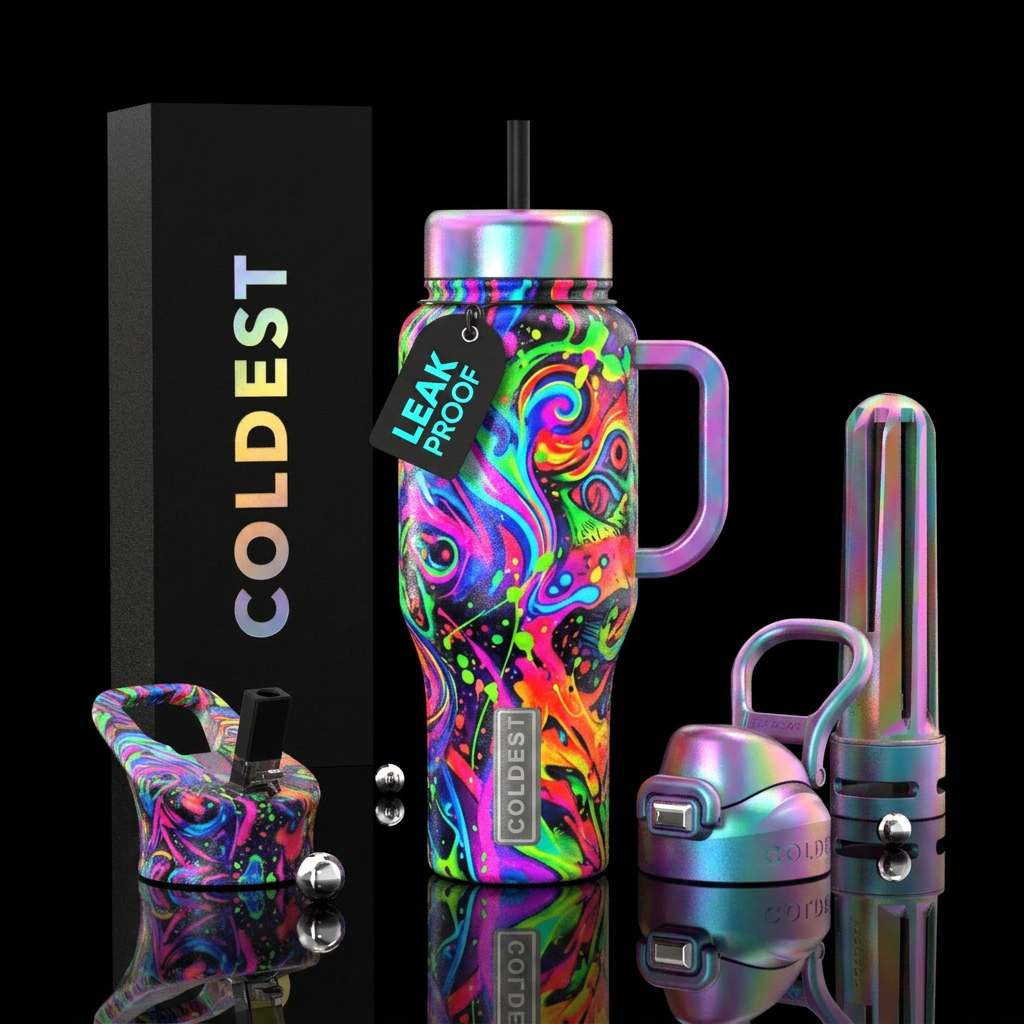 Batshit crazy water bottle design
