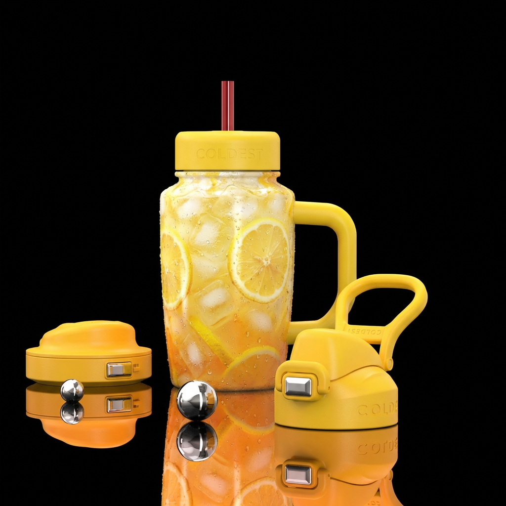lemonade ice lemonade water bottle design