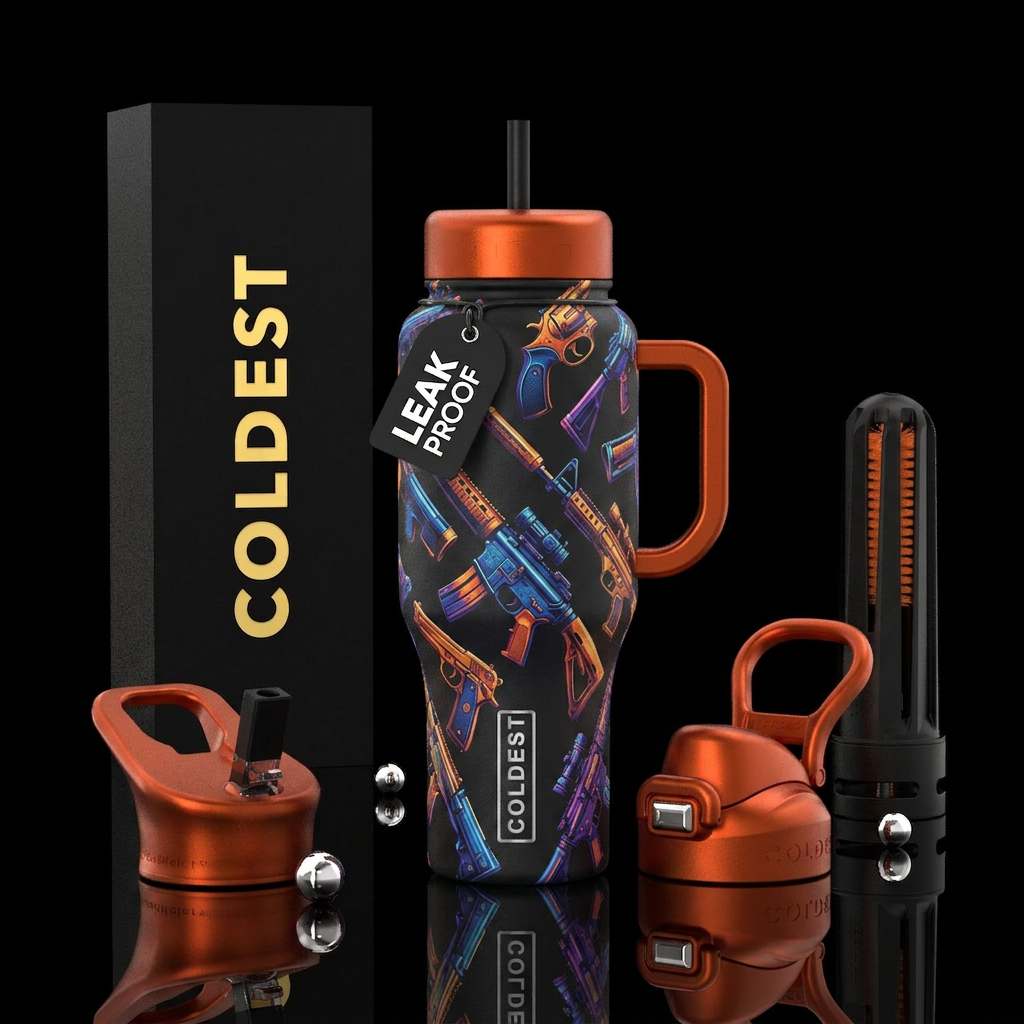 Guns water bottle design