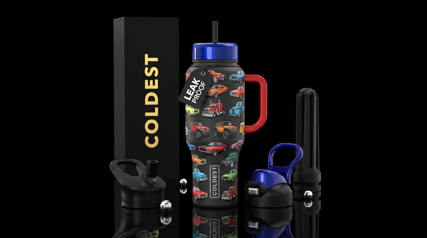 cars and truck water bottle design