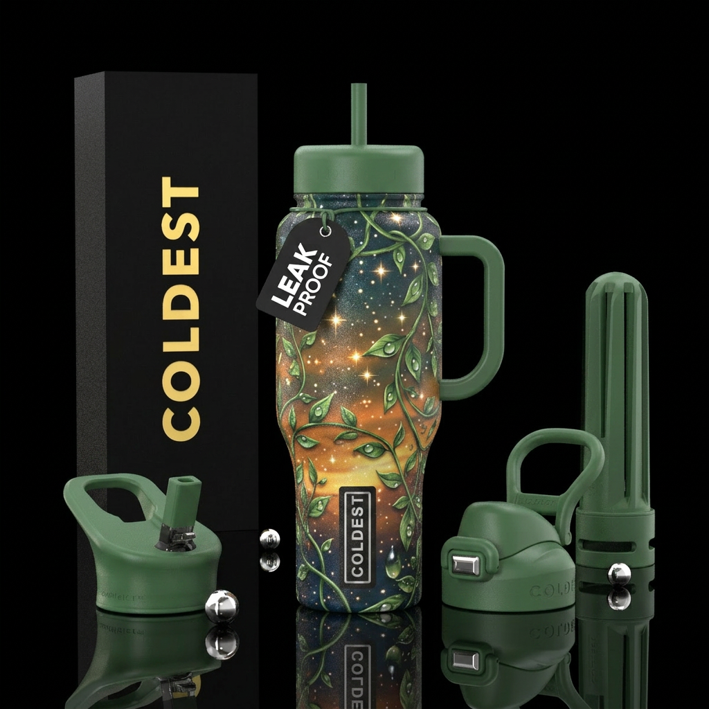 Dewie sunset water bottle design