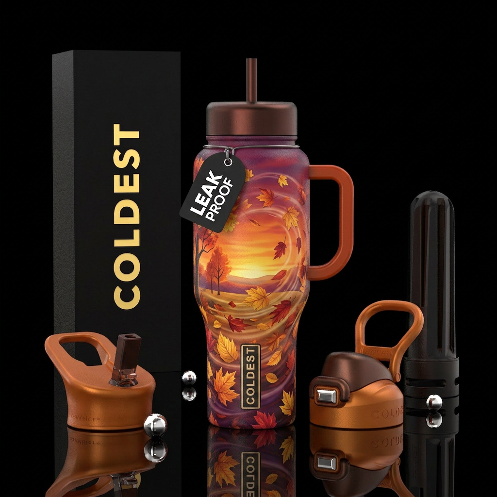 Just fall water bottle design