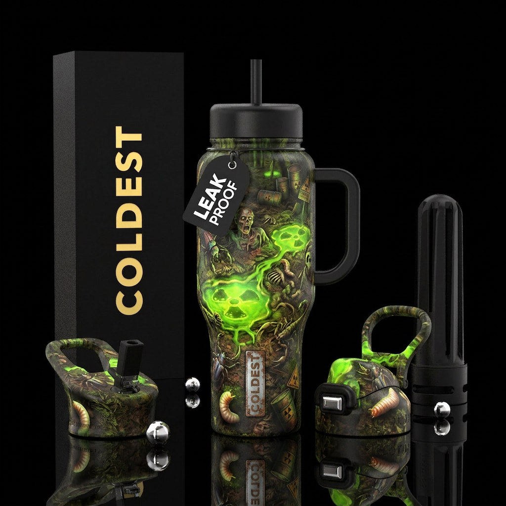 Waste field water bottle design