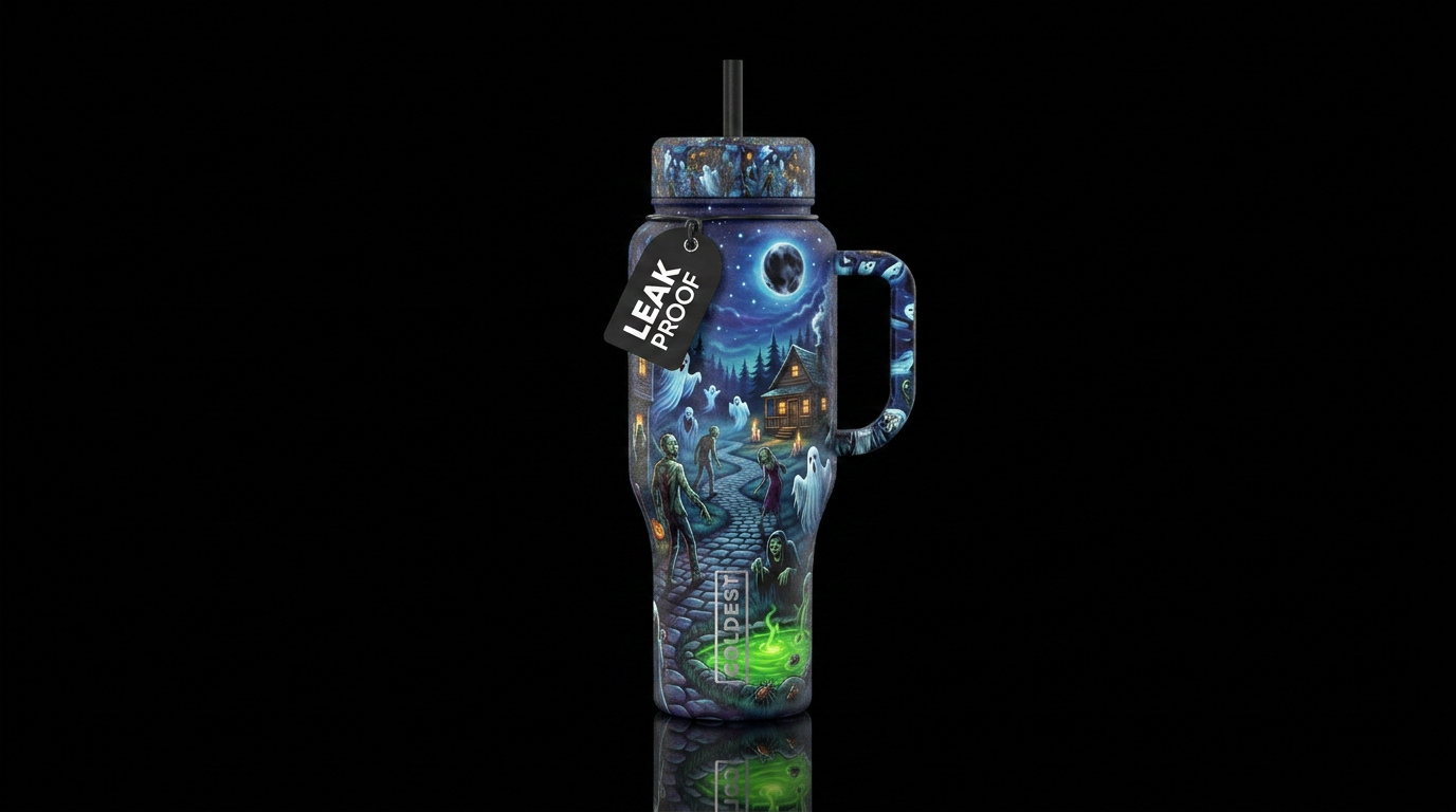 Zombie street water bottle design