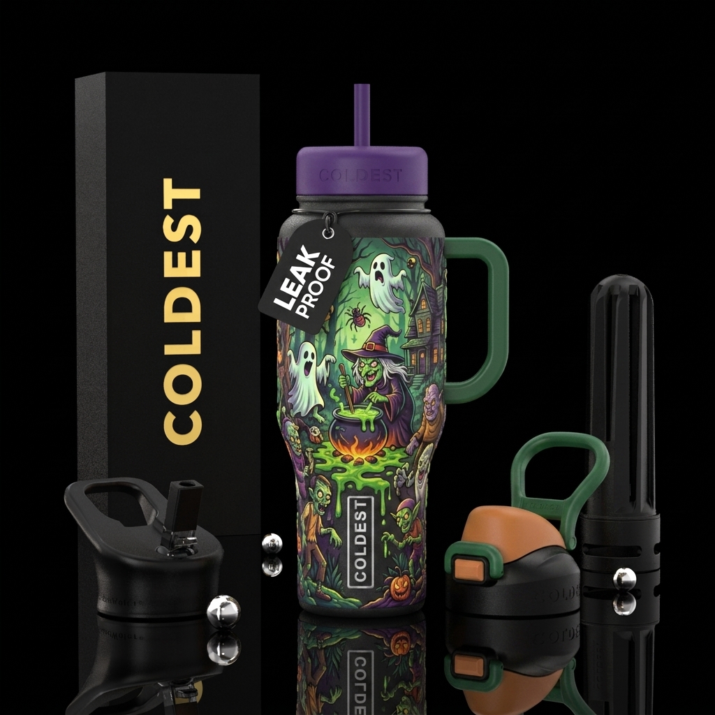Zombie party water bottle design