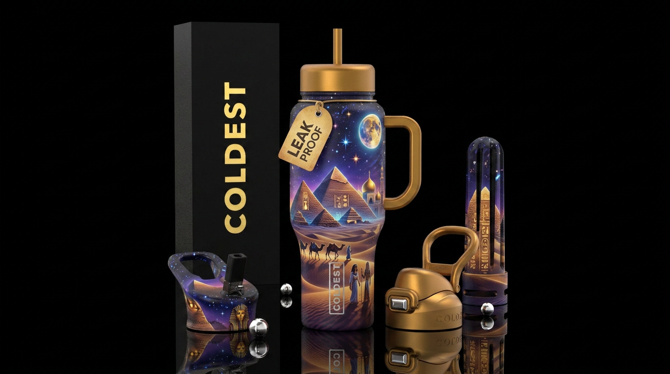 Pyramid water bottle design