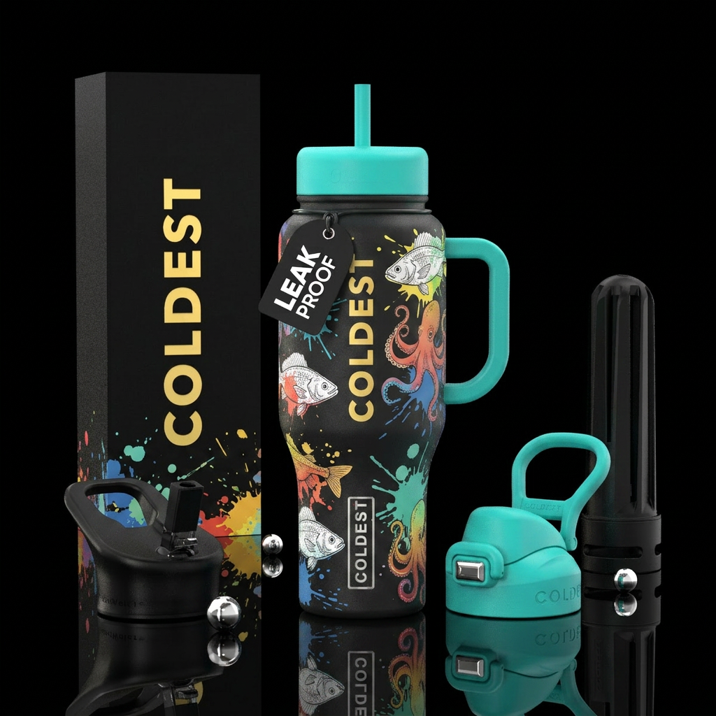 Color the sea water bottle design