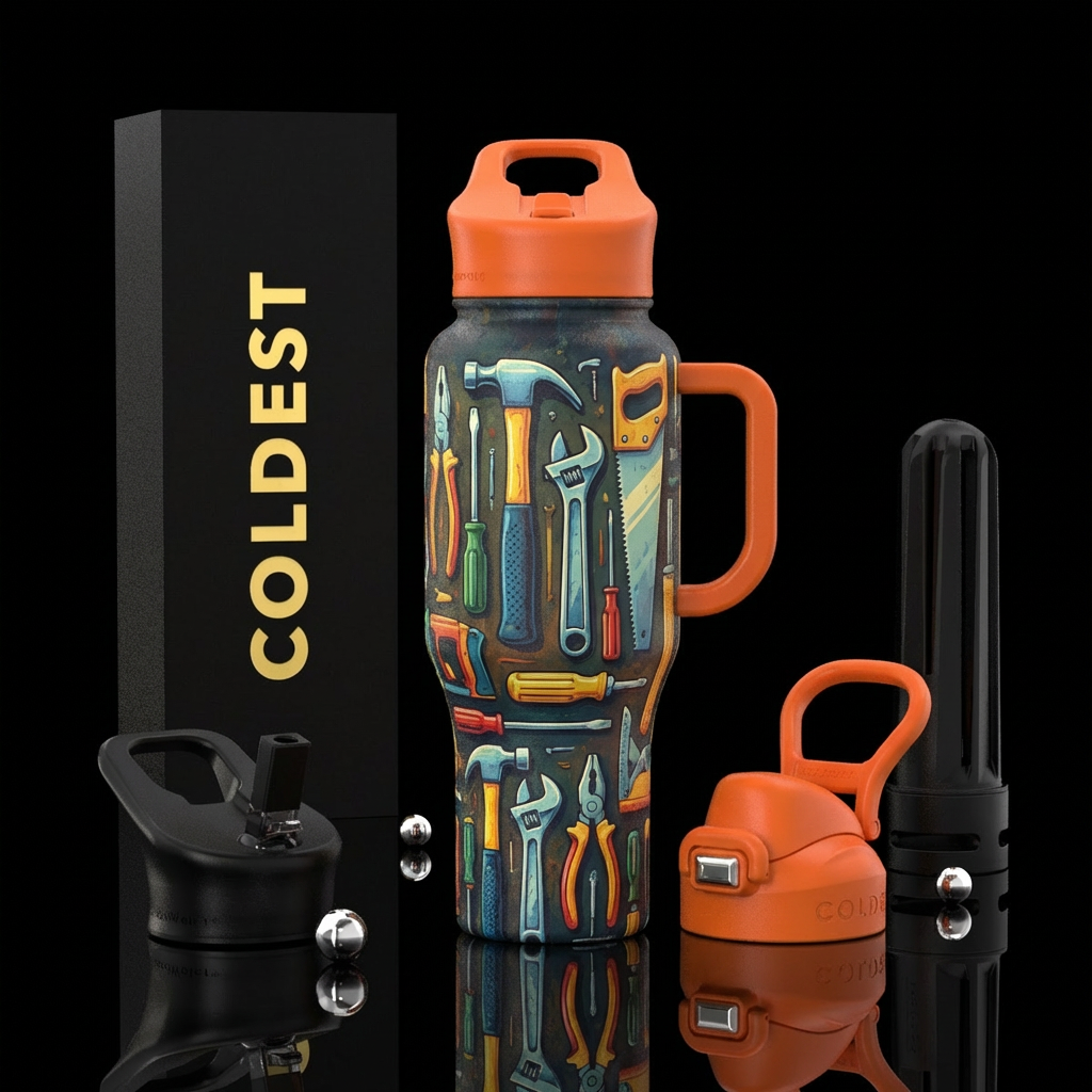 Tools water bottle design