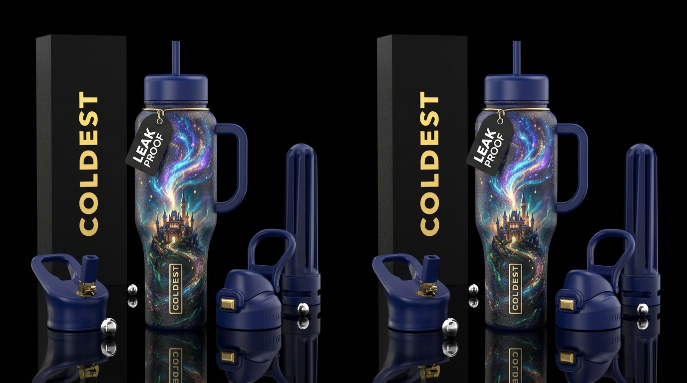 Magic streaming out of casl water bottle design