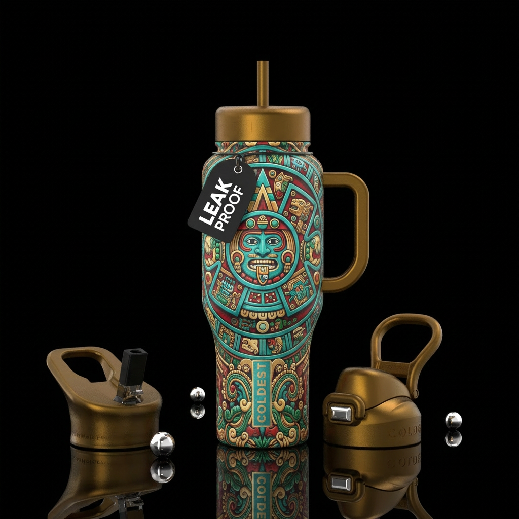 Mayan Culture water bottle design