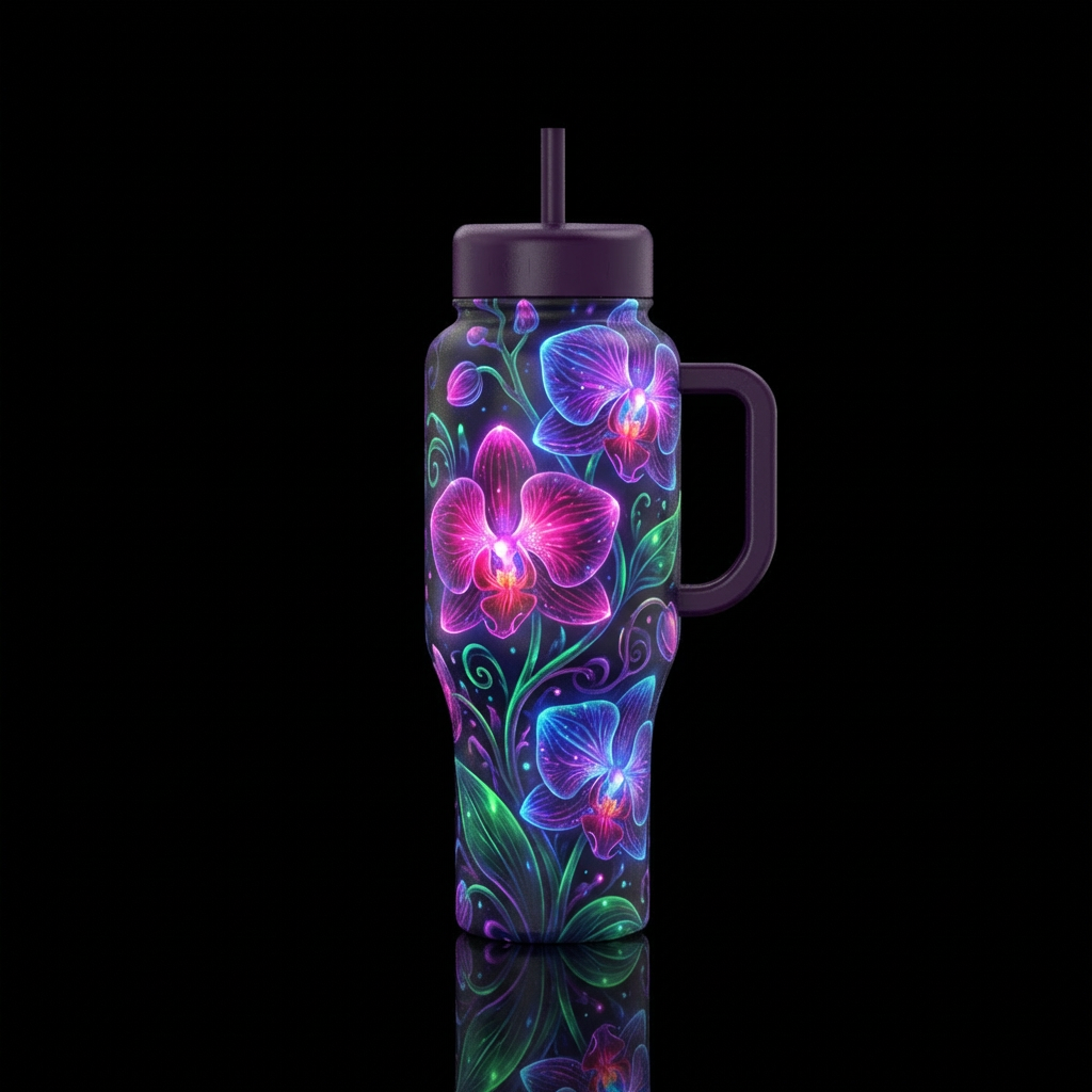 Magic Orchids water bottle design