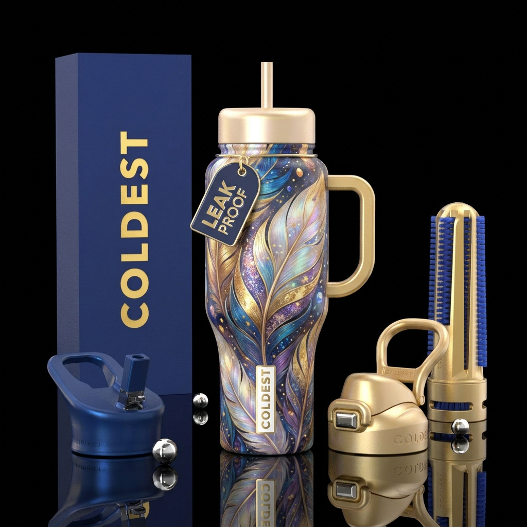 Angelic water bottle design