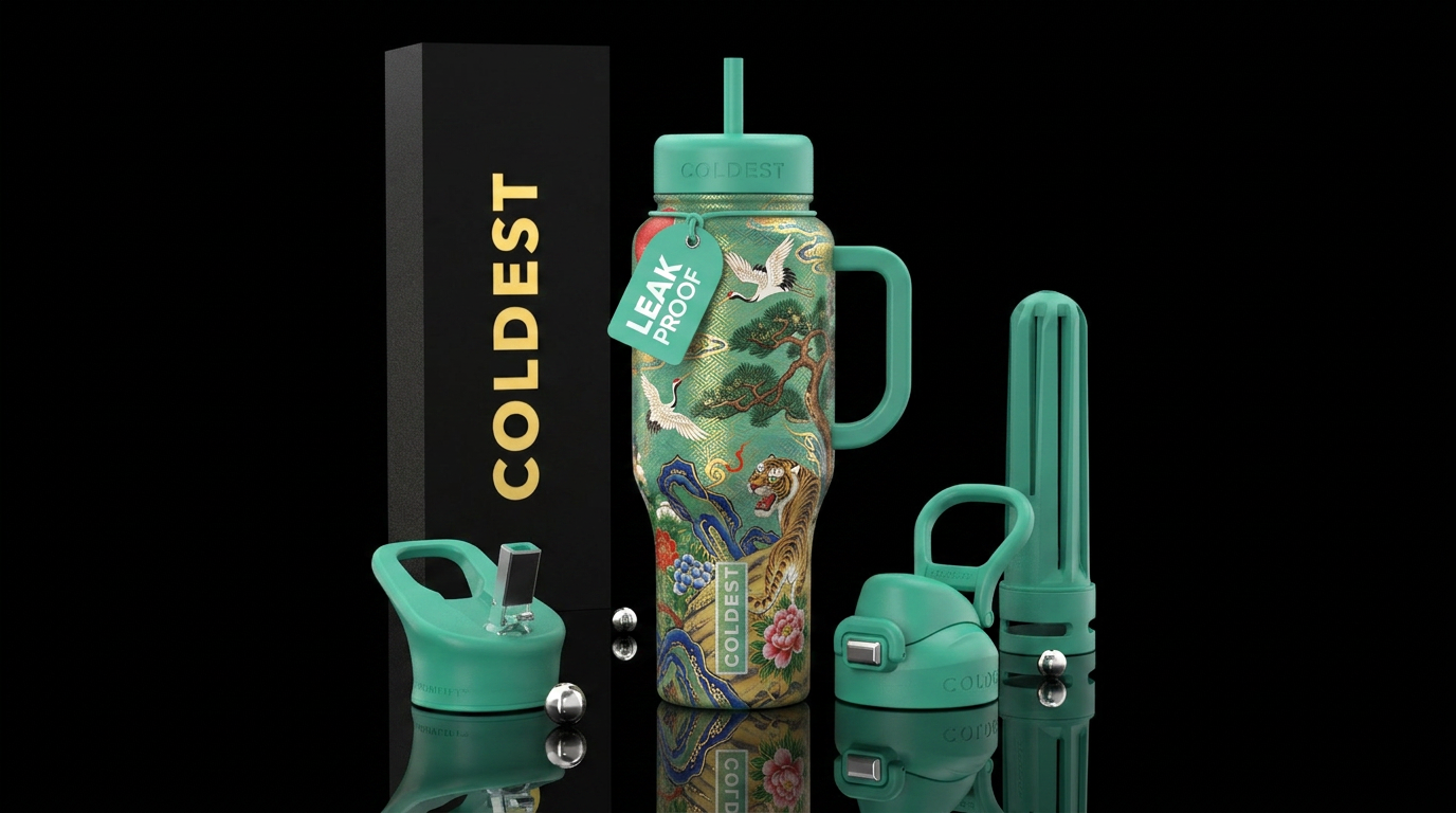 Korean Art water bottle design