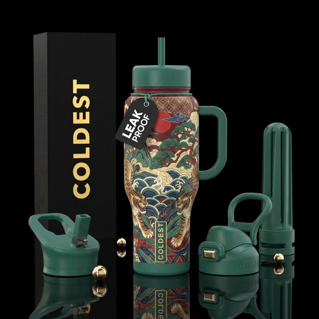 Korean Art water bottle design