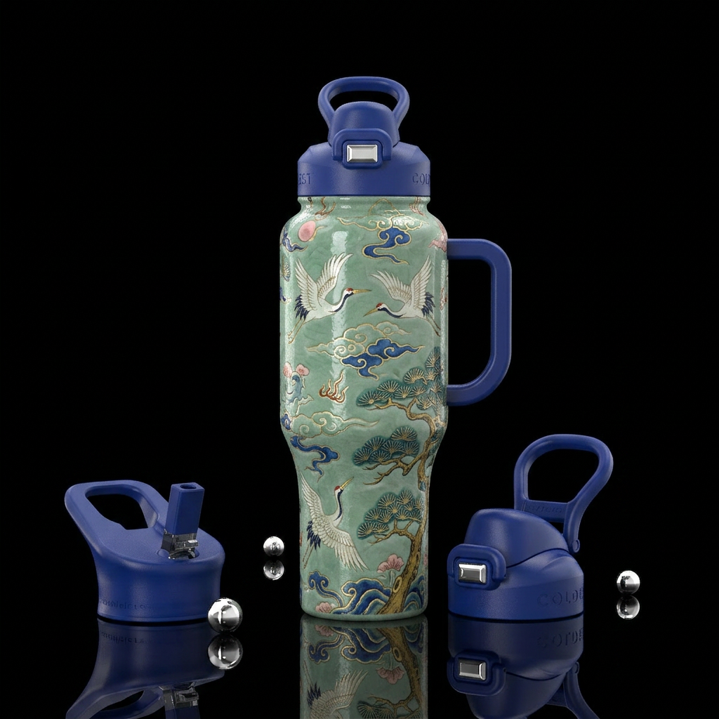 Korean Art water bottle design