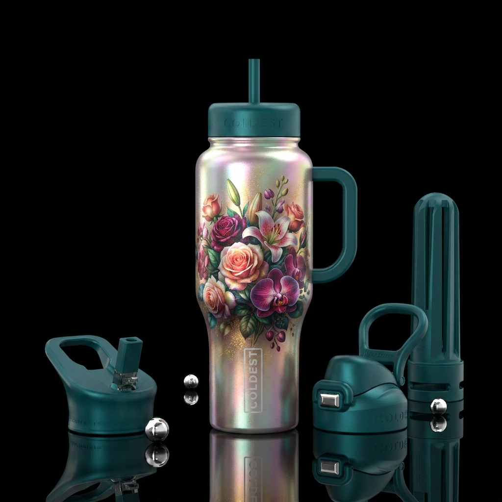Pretty Perfume water bottle design