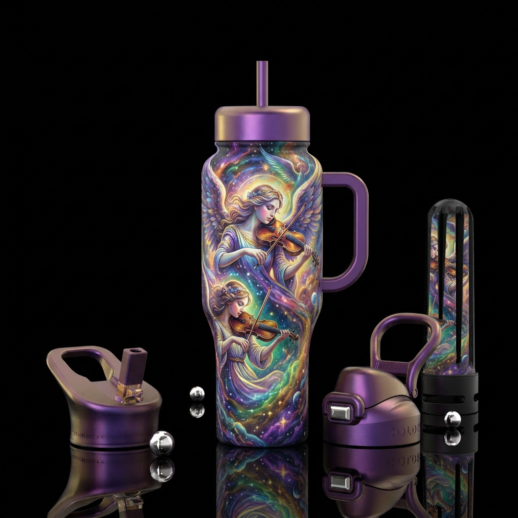 Angels with Violins water bottle design