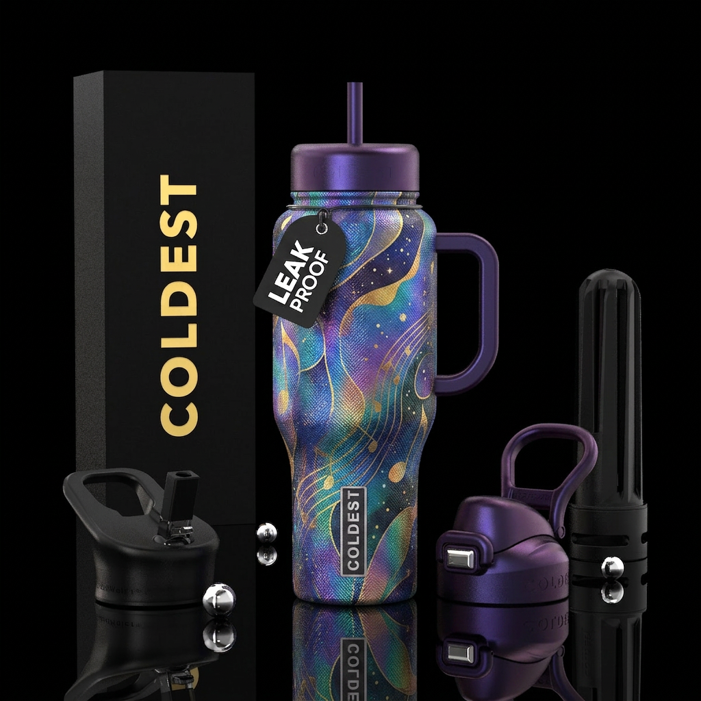 Jazzy water bottle design