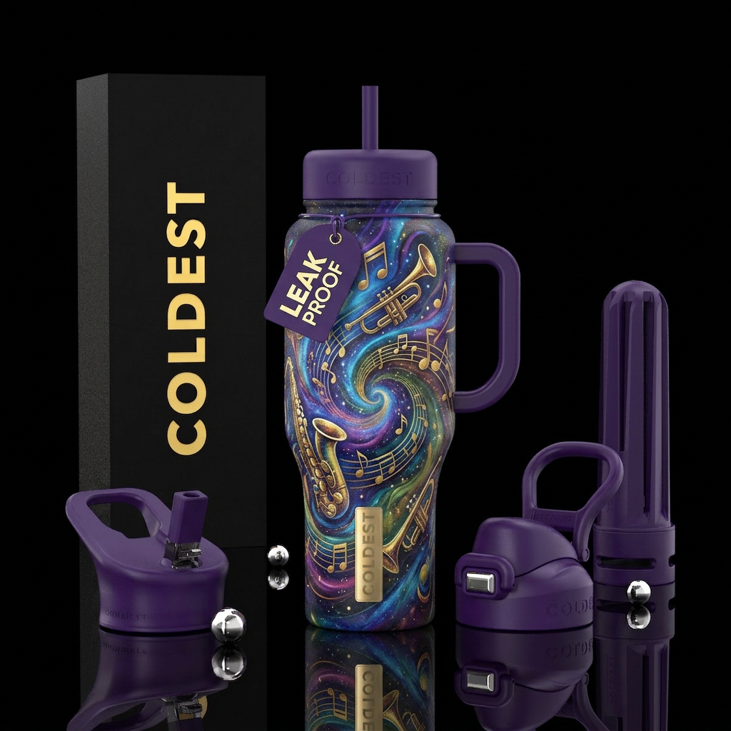 Jazzy Dreams water bottle design