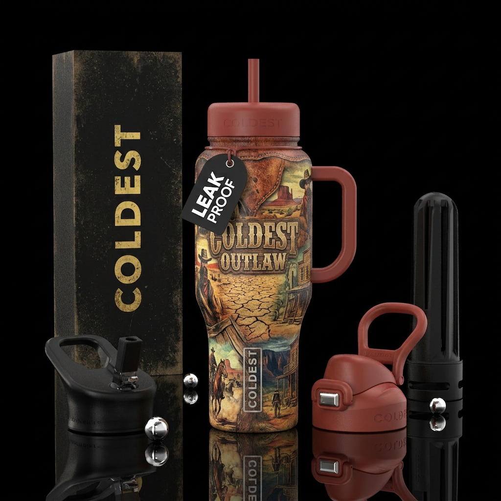 Coldest Outlaw water bottle design
