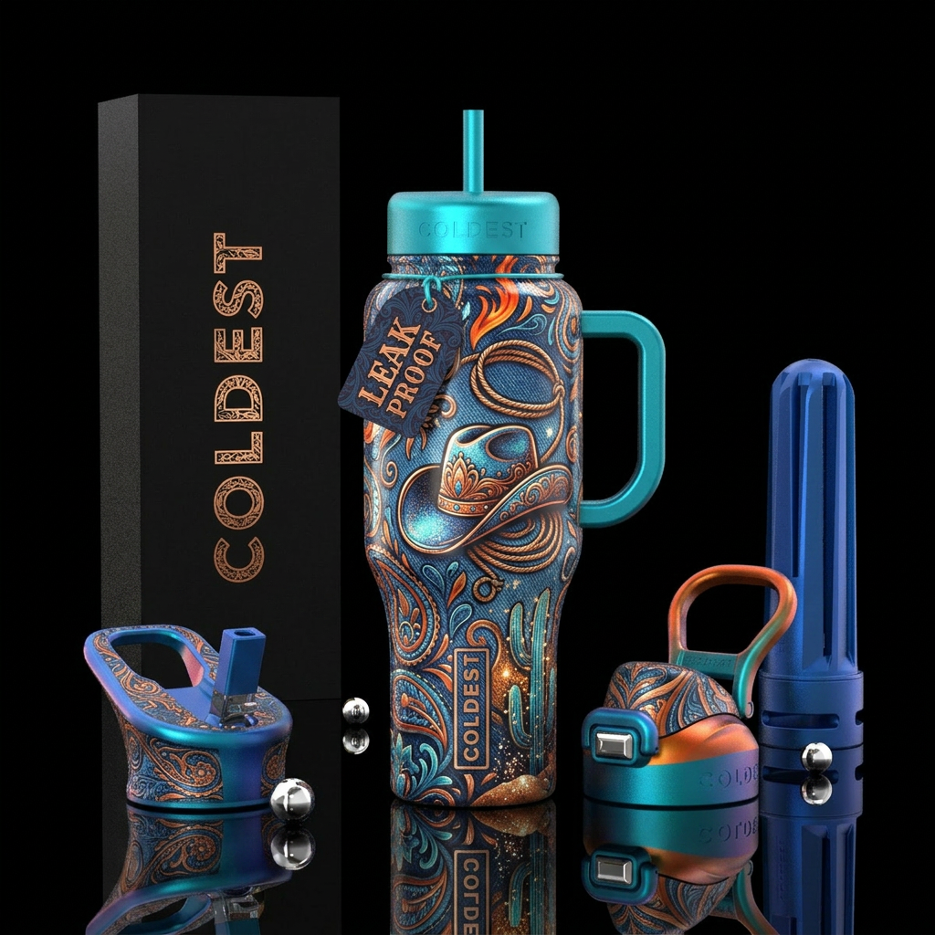 Rodeo Queen water bottle design